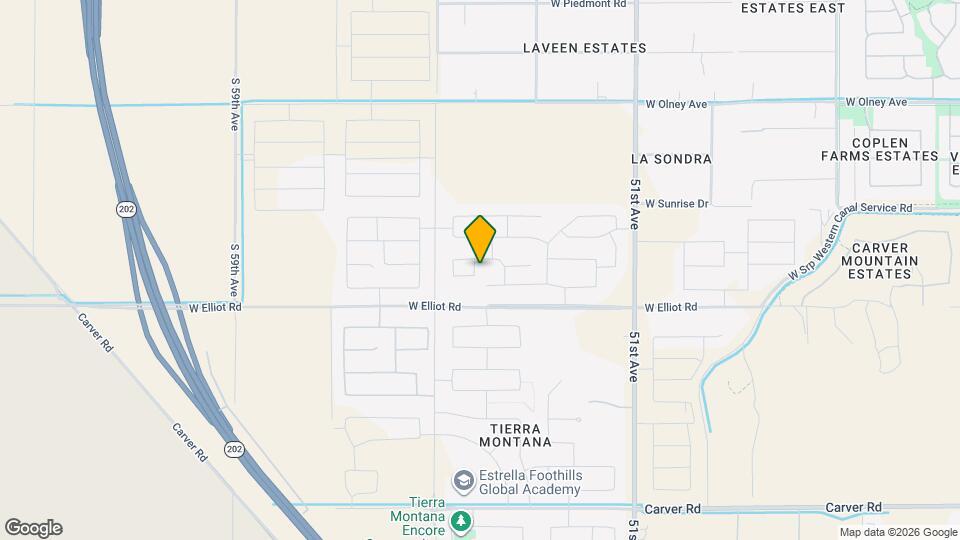 10619 S 54th Dr Map and Location Details