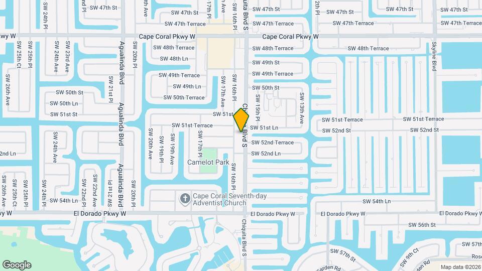 5218 Chiquita Blvd S Map and Location Details