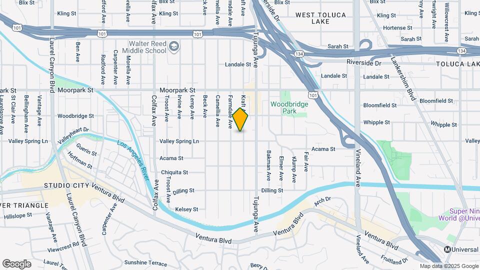 4277 Kraft Ave Map and Location Details