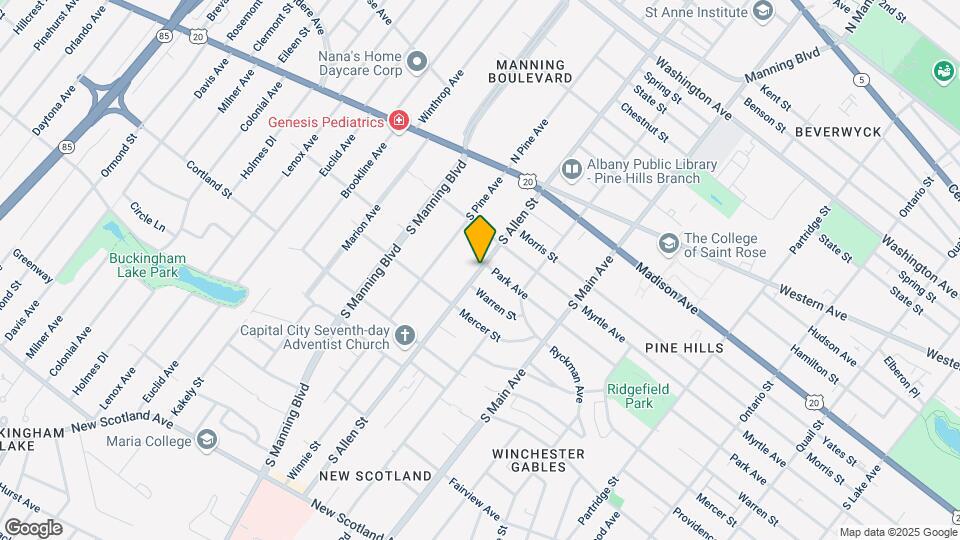84 S Allen St-Unit -1 Map and Location Details