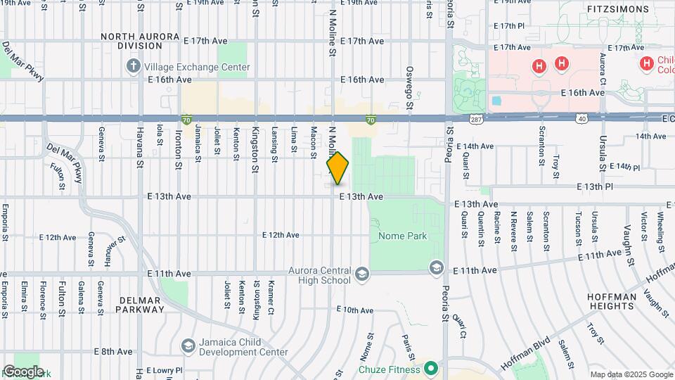 1308 Moline St, Unit 1308 Mapa y Detalles de la Ubicación