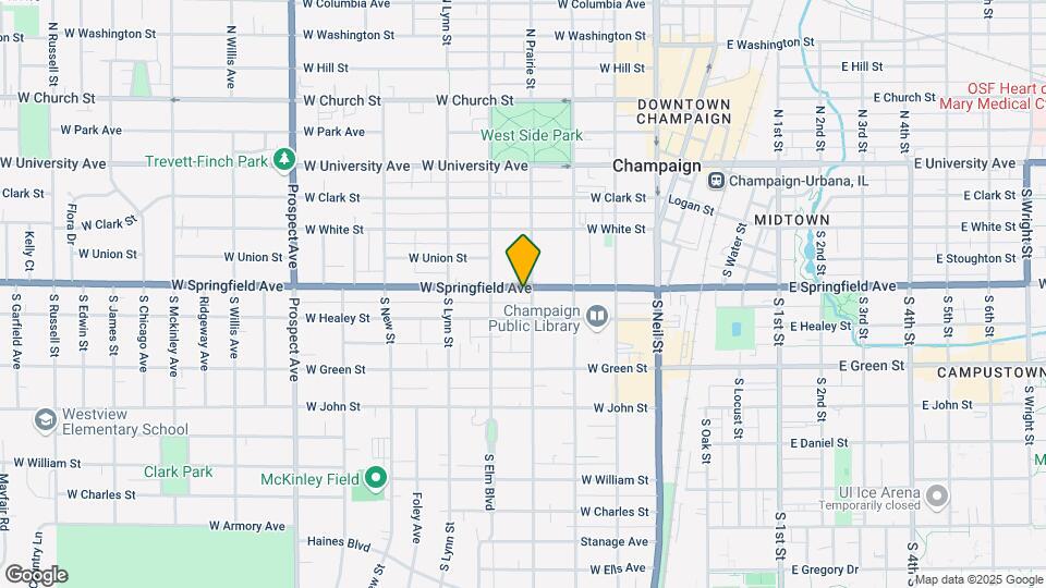 401 W Springfield Ave Mapa y Detalles de la Ubicación