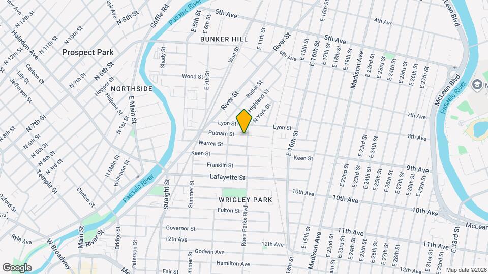 124 Putnam St Mapa y Detalles de la Ubicación