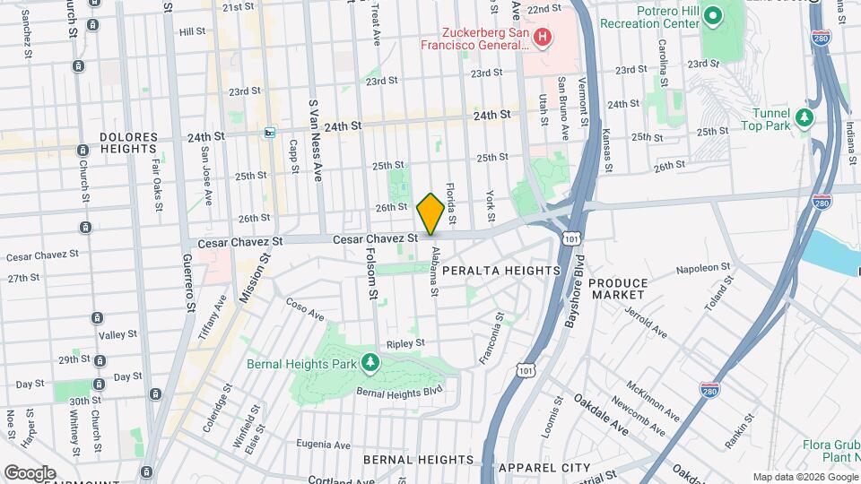 3053-3059 Cesar Chavez St Map and Location Details