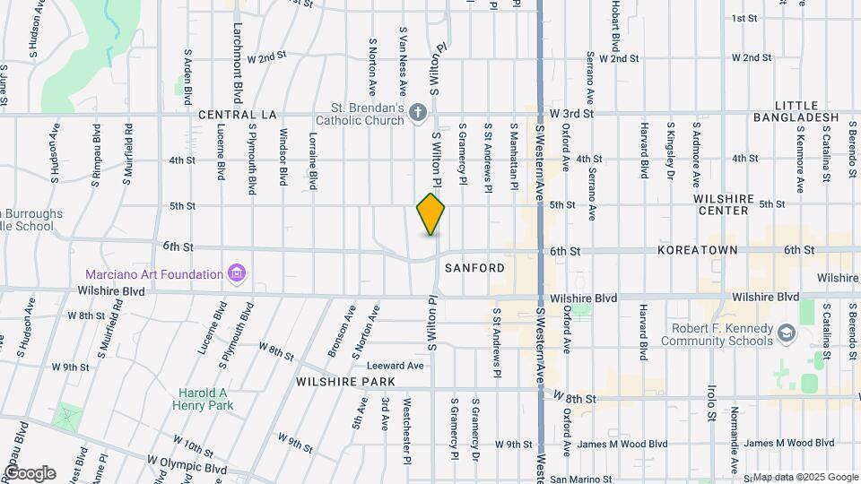 549 S Wilton Pl Map and Location Details