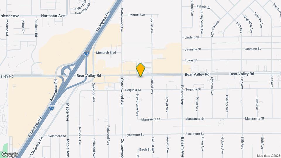 15011 Bear Valley Rd Map and Location Details