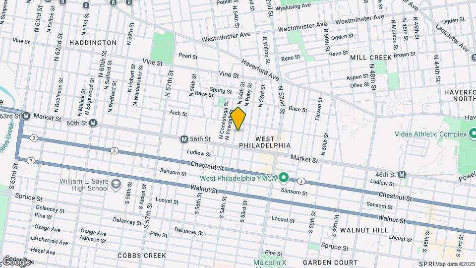 29 N 54th St Map and Location Details