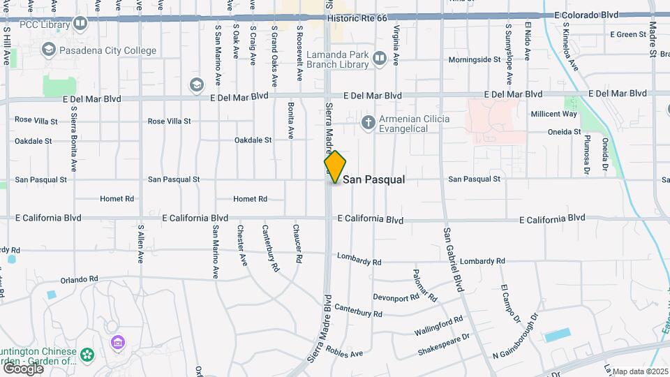 518 S Sierra Madre Blvd Mapa y Detalles de la Ubicación
