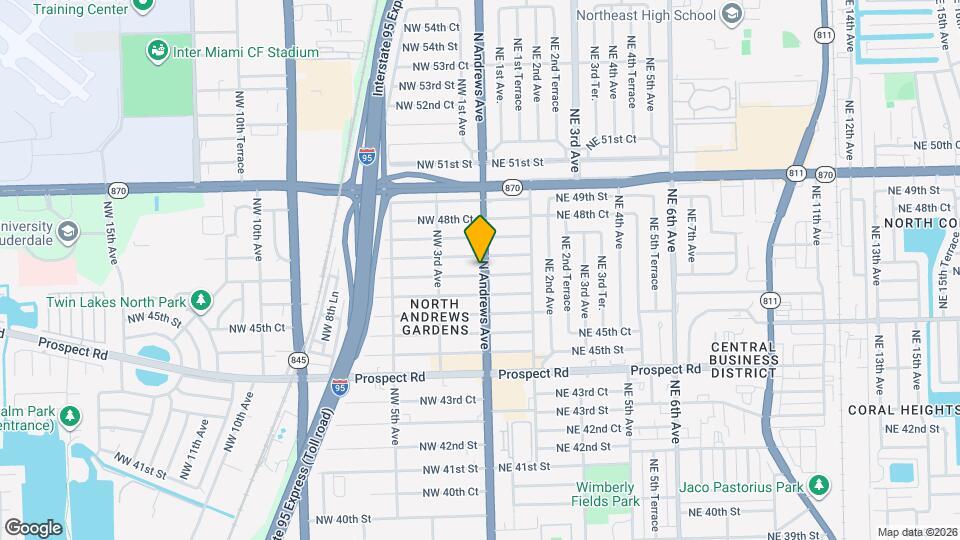 4701 N Andrews Ave Map and Location Details