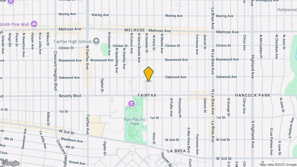 346 N Gardner St Mapa y Detalles de la Ubicación