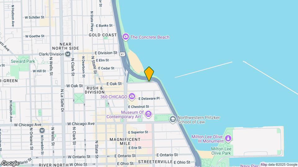 219 E Lake Shore Dr Map and Location Details
