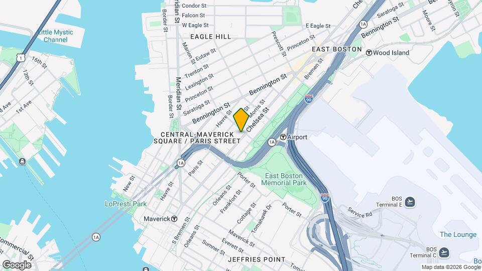 186 Chelsea St, Unit A Mapa y Detalles de la Ubicación