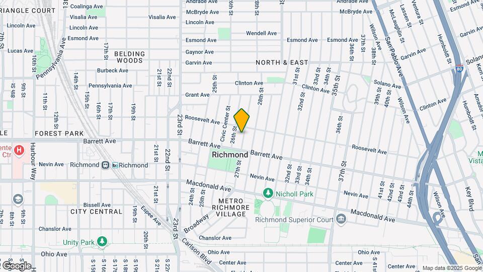 547-549 27th St Map and Location Details