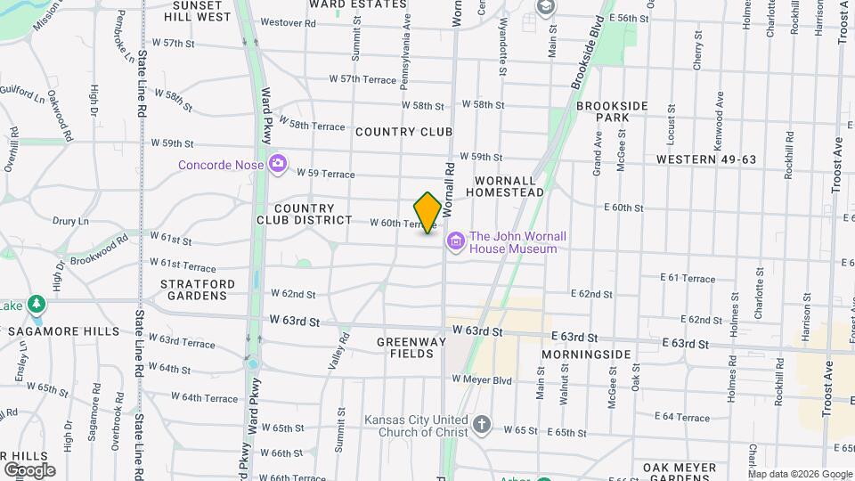 414 W 61st St Map and Location Details