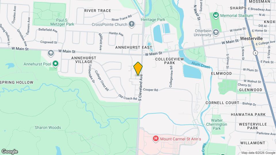 114 E Ticonderoga Dr, Unit F Map and Location Details