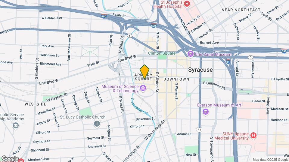 309 S Franklin St Map and Location Details