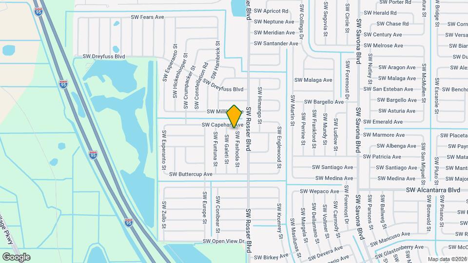 3408 SW Fashoda St Map and Location Details
