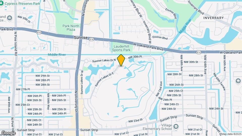 3048 Sunrise Lakes Dr E Map and Location Details