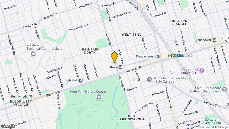 50-56 Keele St Map and Location Details