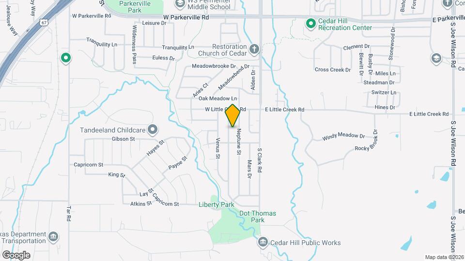 1117 Saturn Dr Map and Location Details