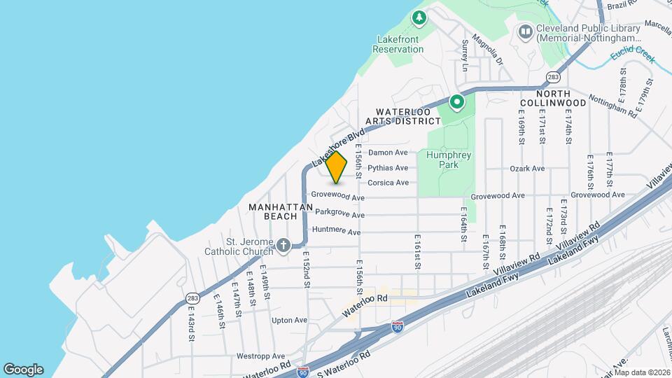 15401 Grovewood Ave Map and Location Details