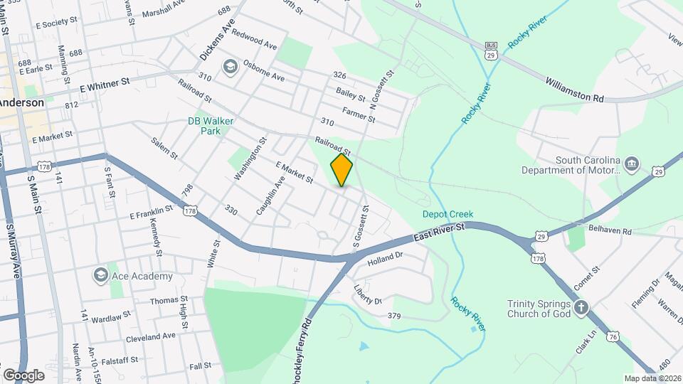 1409 E Market St Map and Location Details