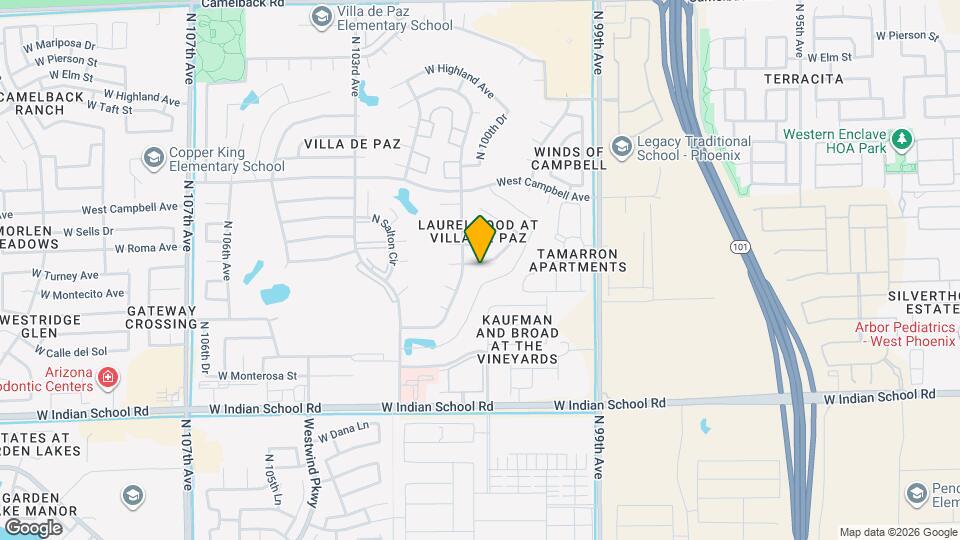 10037 W Montecito Ave Map and Location Details