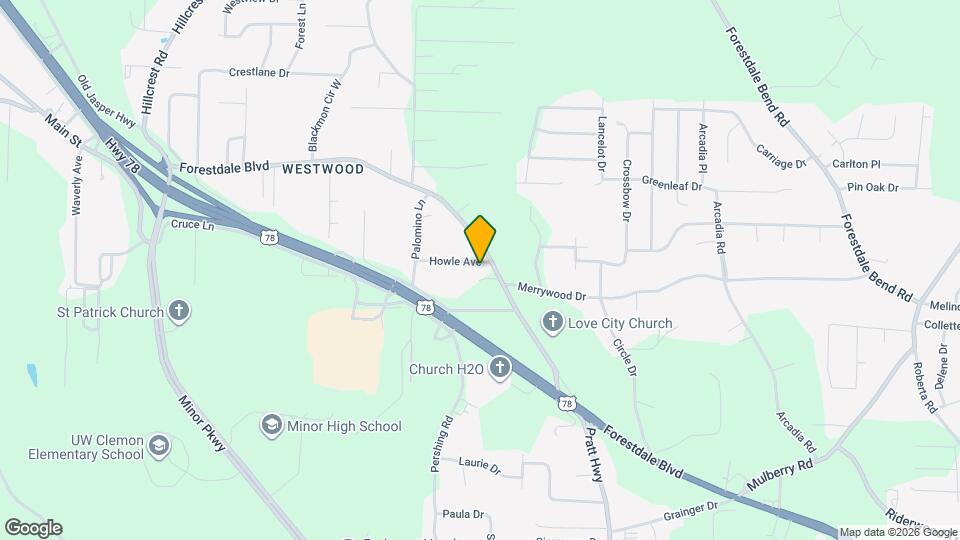 109 Howle Ave Map and Location Details