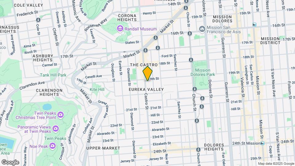 617 Castro St Map and Location Details