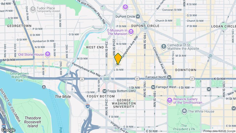 1117 New Hampshire Ave NW Map and Location Details