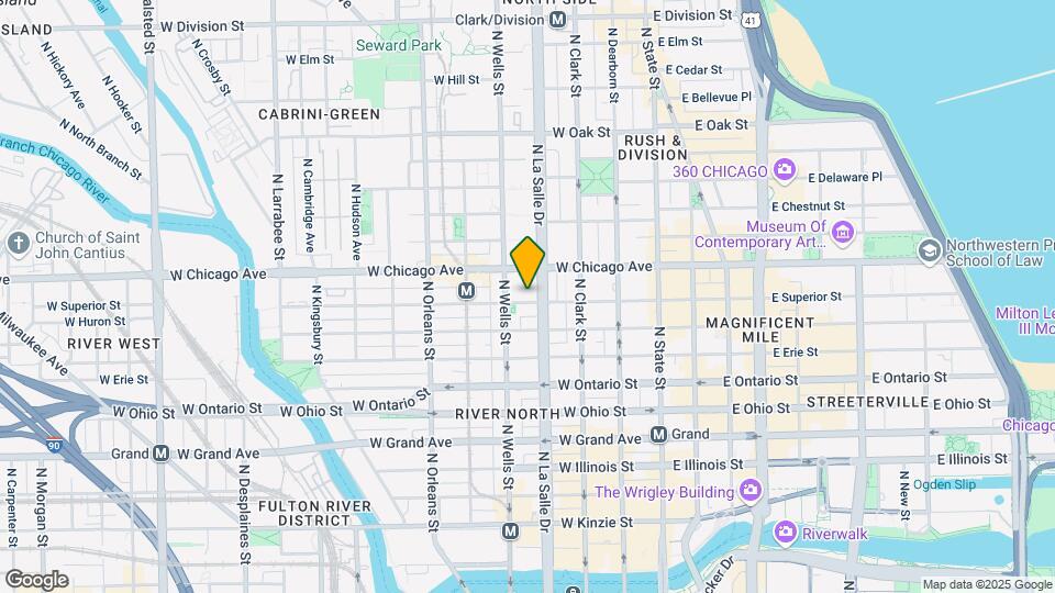 150 W Superior St Map and Location Details
