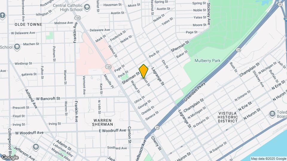 834 Baker St Map and Location Details