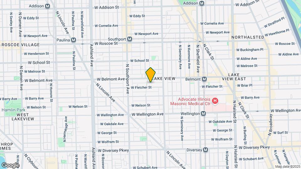 1238 W Fletcher St Map and Location Details