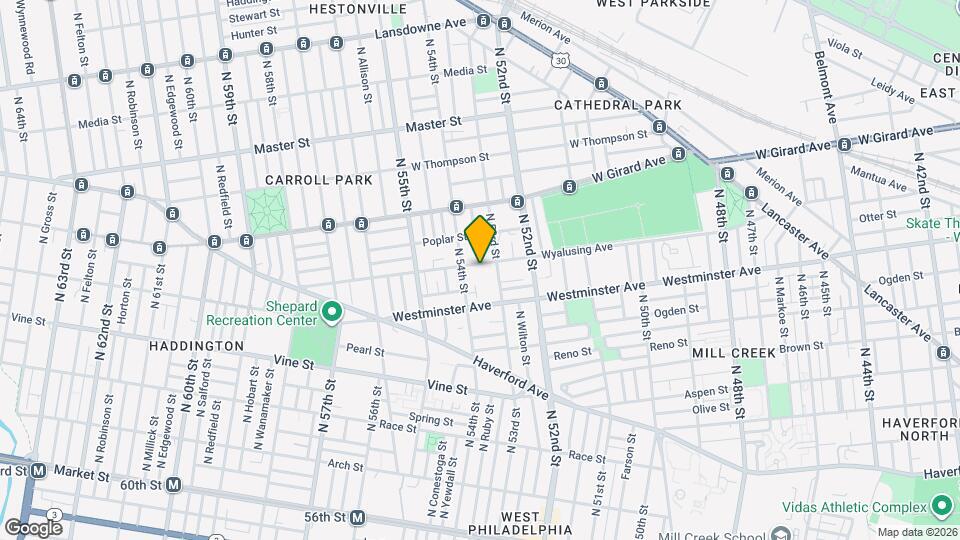 5312 Wyalusing Ave Map and Location Details