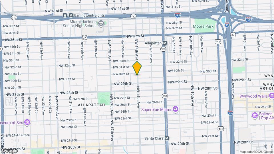 2928 NW 14th Ave Map and Location Details