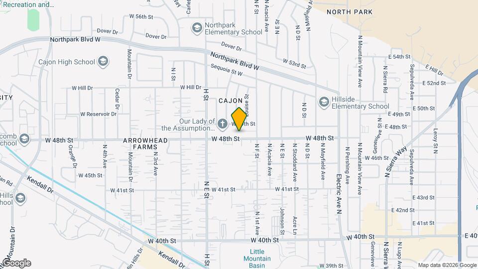 654 W 48th St Map and Location Details