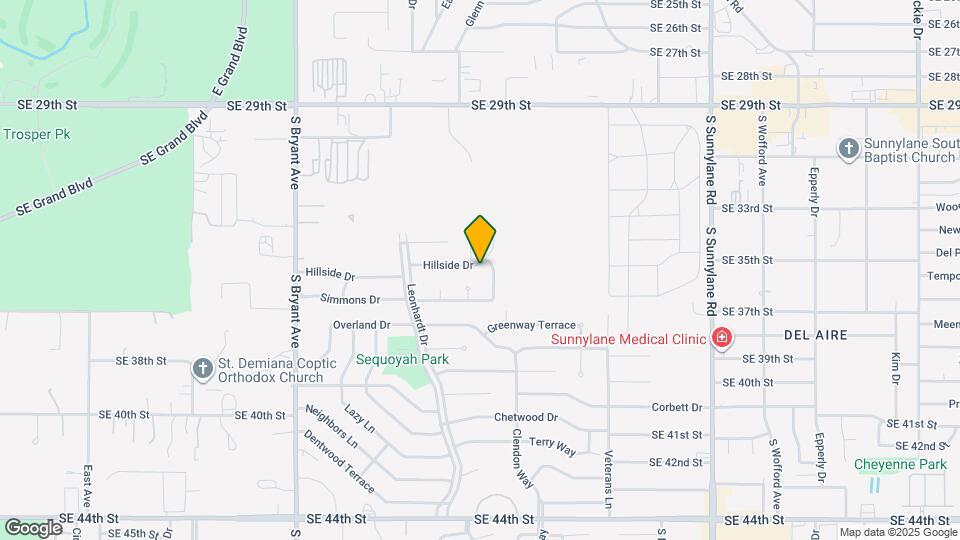 3524 Hillside Dr Map and Location Details