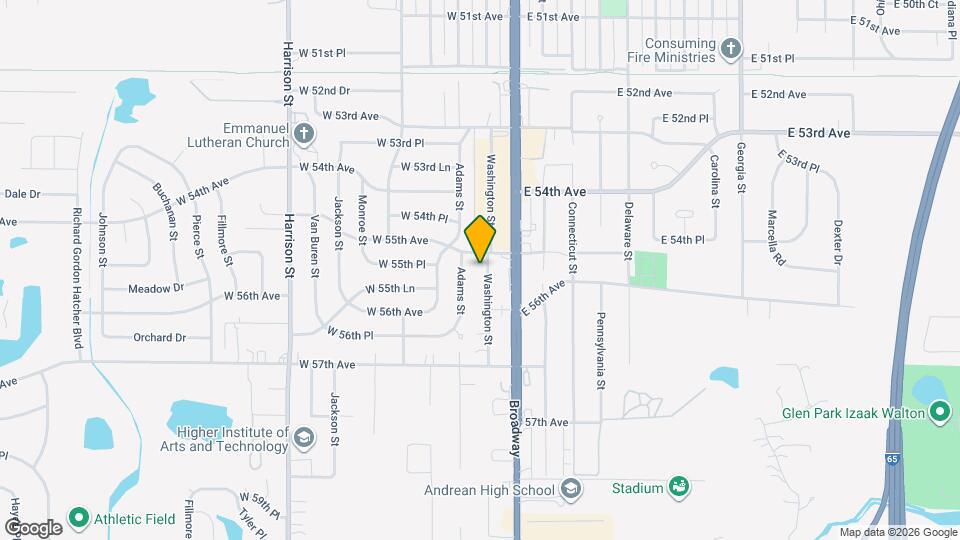 5512 Washington St Map and Location Details