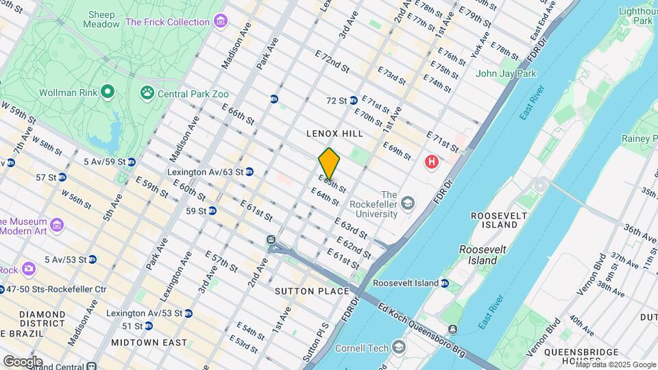 326 E 65th St Map and Location Details