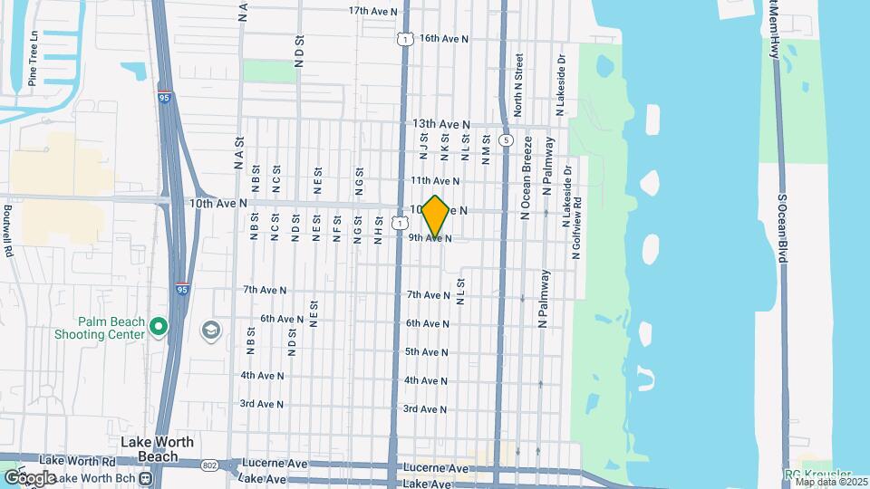 825 N K St Map and Location Details