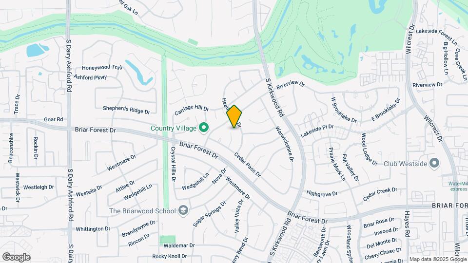1407 Lakecliff Dr Map and Location Details
