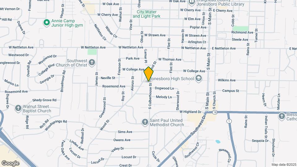 1701 S Culberhouse St Map and Location Details