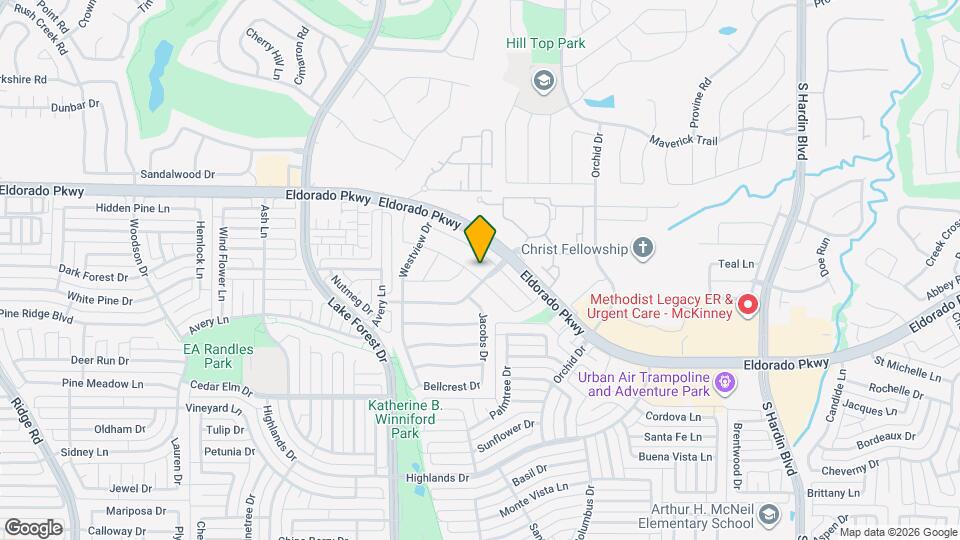 4502 Cedar Crest Dr Map and Location Details