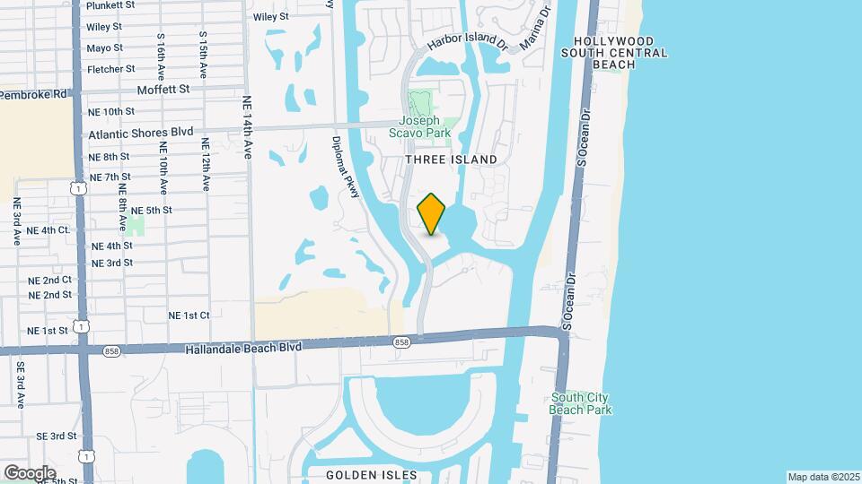 300 Three Islands Boulevard Map and Location Details