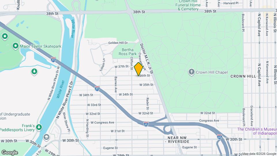 1039 36th St Map and Location Details