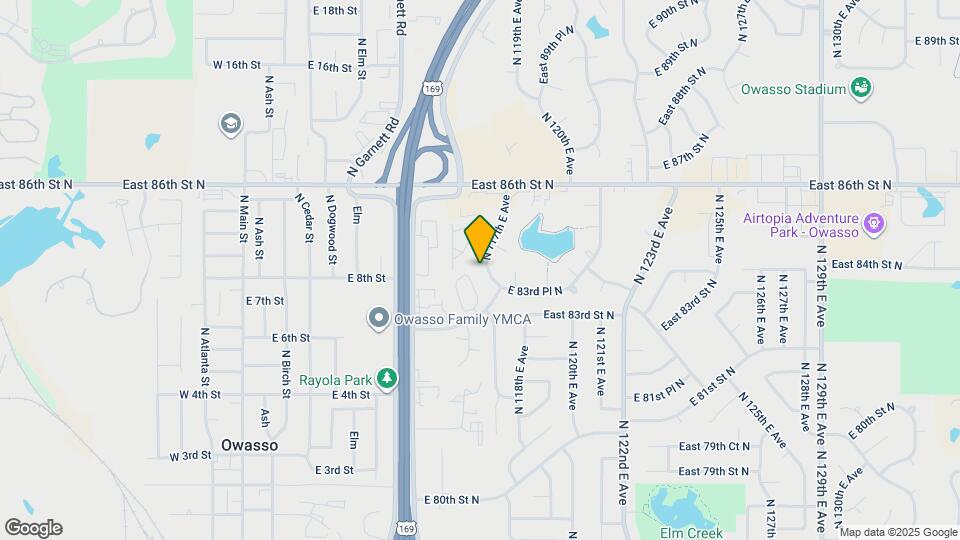 8406 N 117th E Ave Map and Location Details