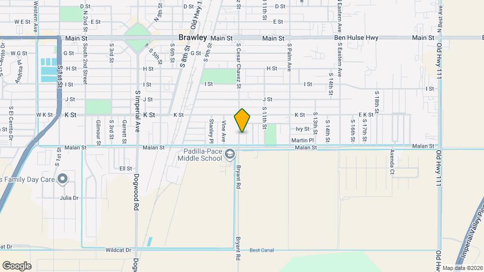 658 S Cesar Chavez St Map and Location Details