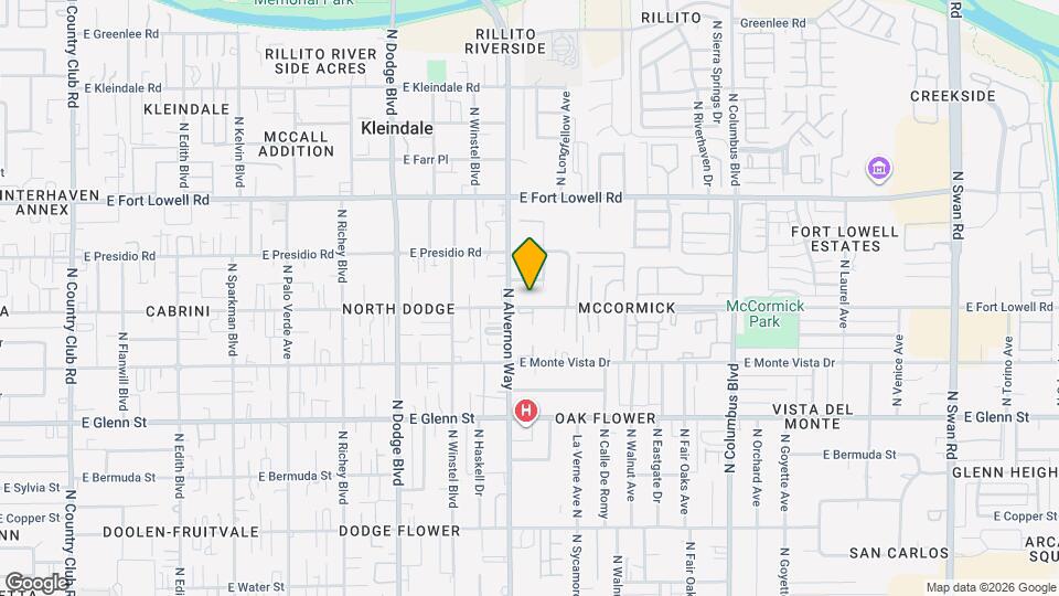 3921 E Blacklidge Dr Mapa y Detalles de la Ubicación