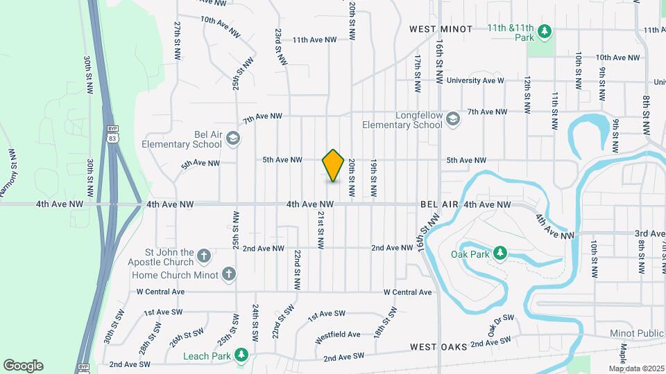 416 21st St NW Map and Location Details
