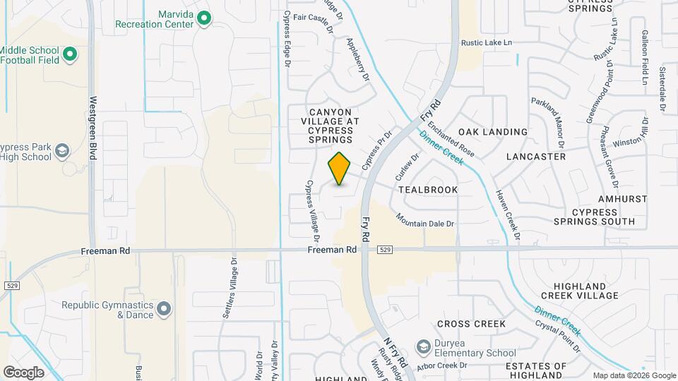 20530 Cypress Gully Dr Map and Location Details